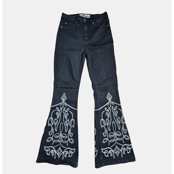Idyllwind Saddle Drive High Rise Bootcut Jeans 4Wx32L Embroidered Western Boho - Picture 1 of 9
